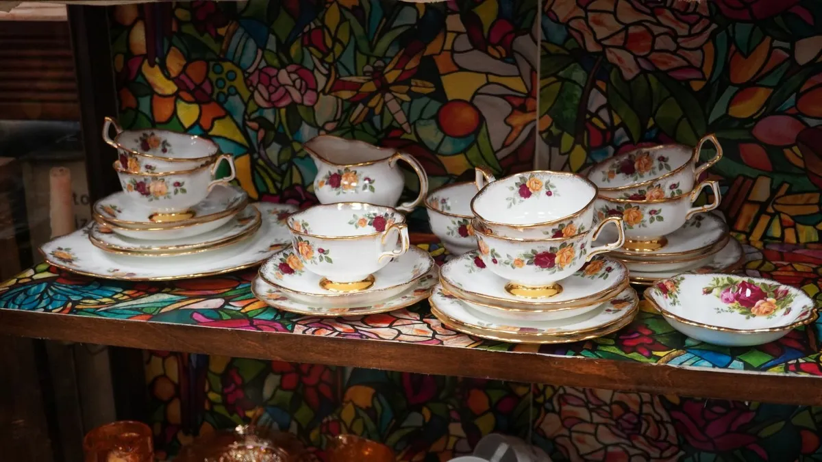 Arklow Rose & Gold_Fine Irish Bone China Tea Set - Image 1