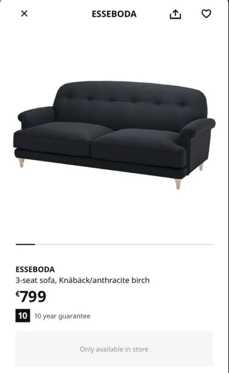 IKEA 3-seater sofa ESSEBODA - Image 1