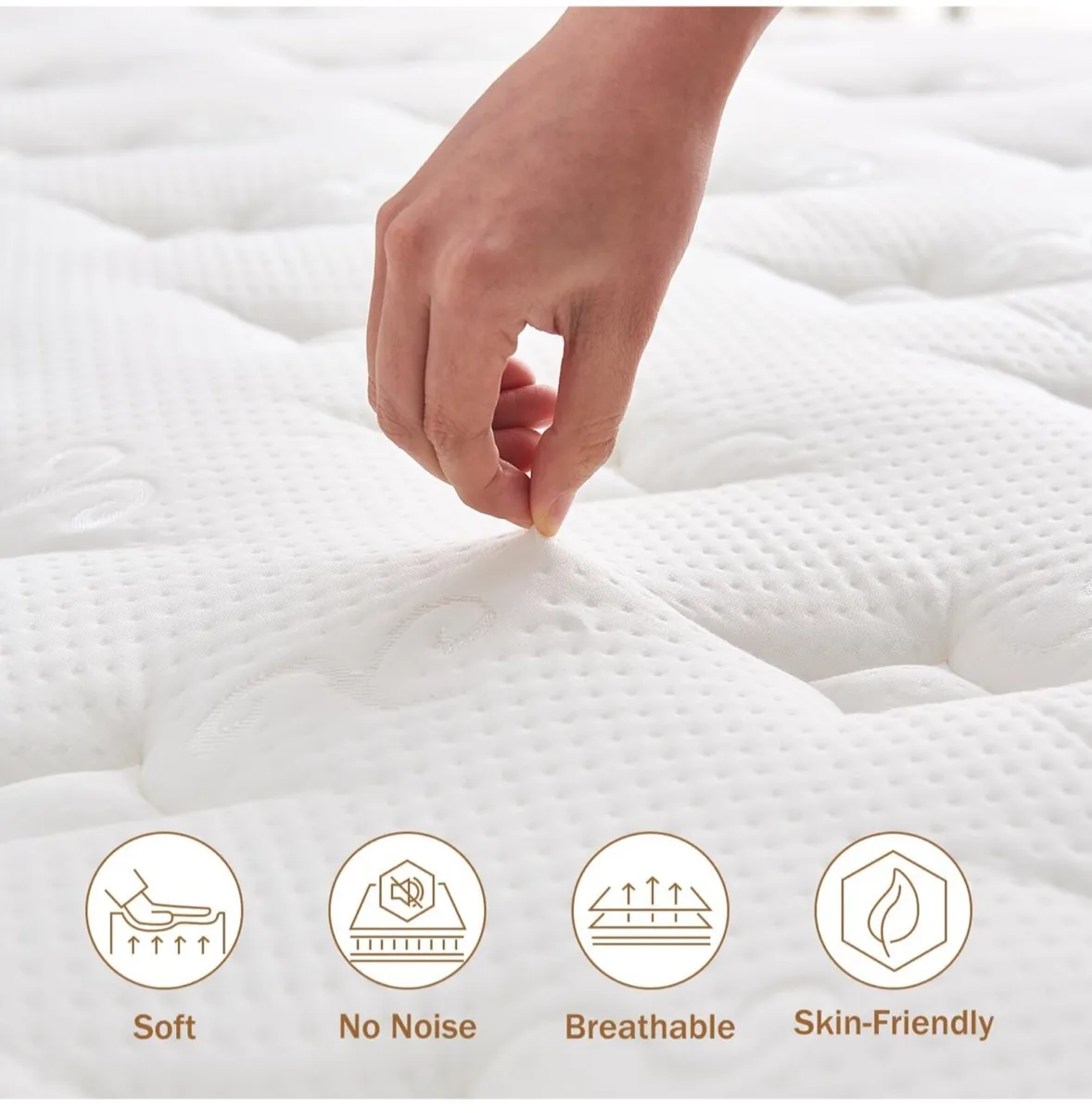 4FT6 Double Mattress, 10.2 INCH Double Bed Mattres - Image 2