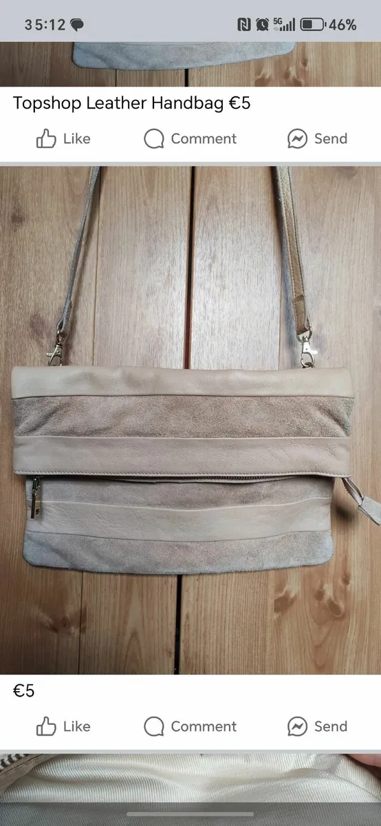 Topshop Leather Handbag - Image 3