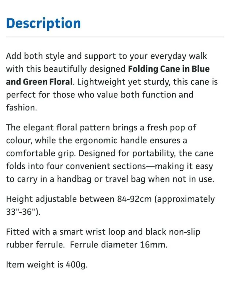 Folding walking stick - Image 2