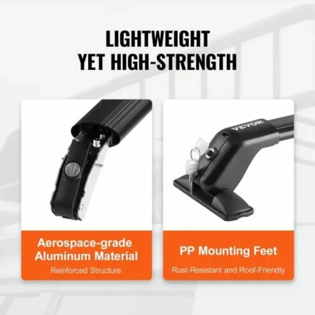 Universal Roof Rack Cross Bars, Thickened Aluminum - Image 2