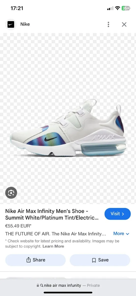 Nike AirMac Infinity Size 11 - Image 1