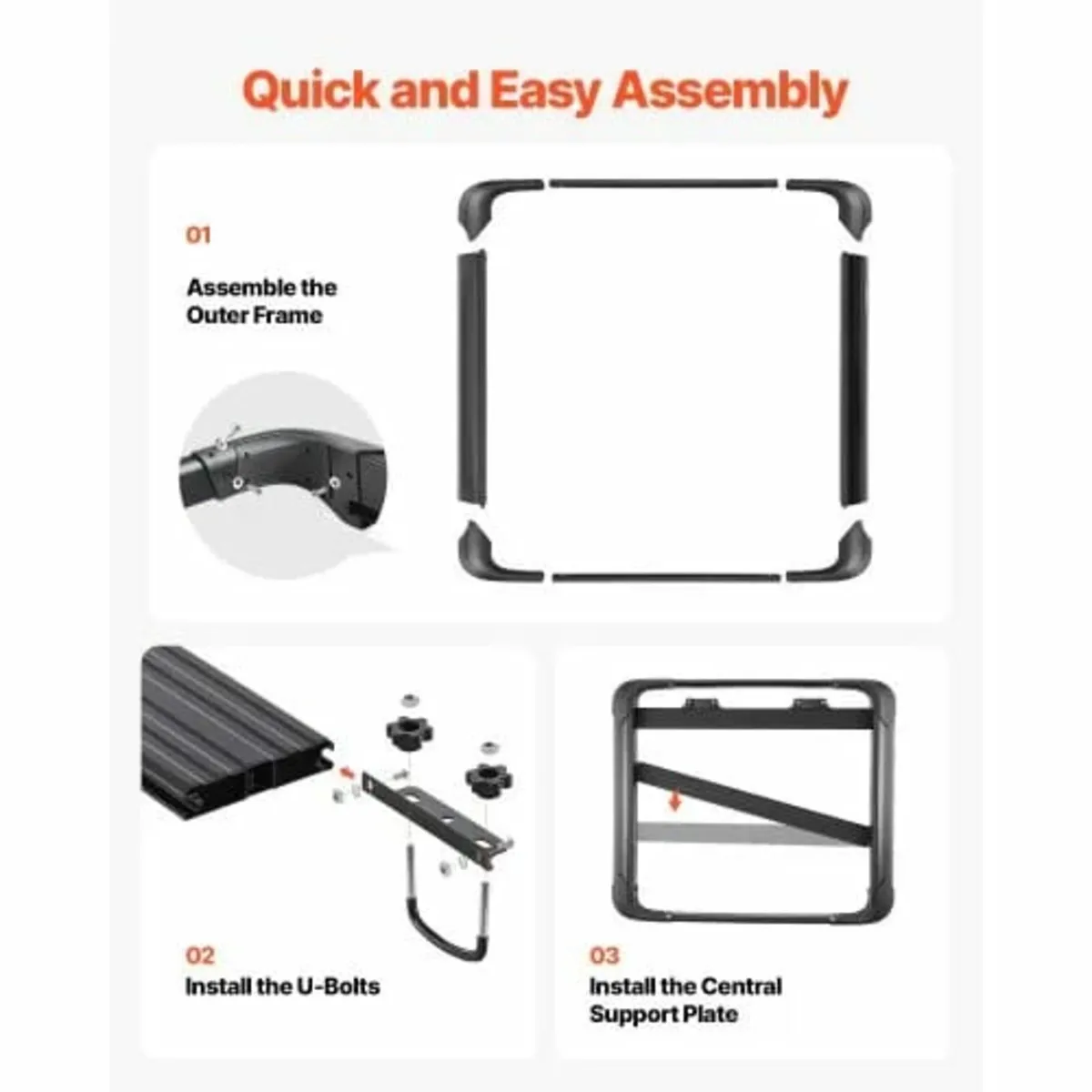 Roof Rack Cargo Carrier, 48 x 40 x 5.6 in, Univers - Image 4