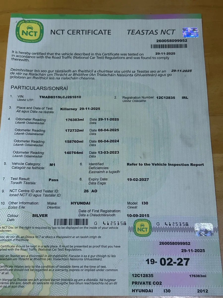 2012 Hyundai i30.. New NCT and Service - Image 1