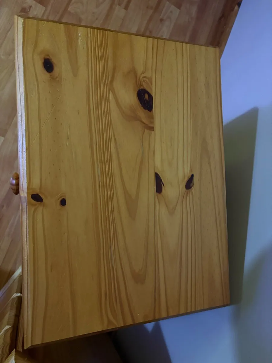 2  pine bedside lockers - Image 3