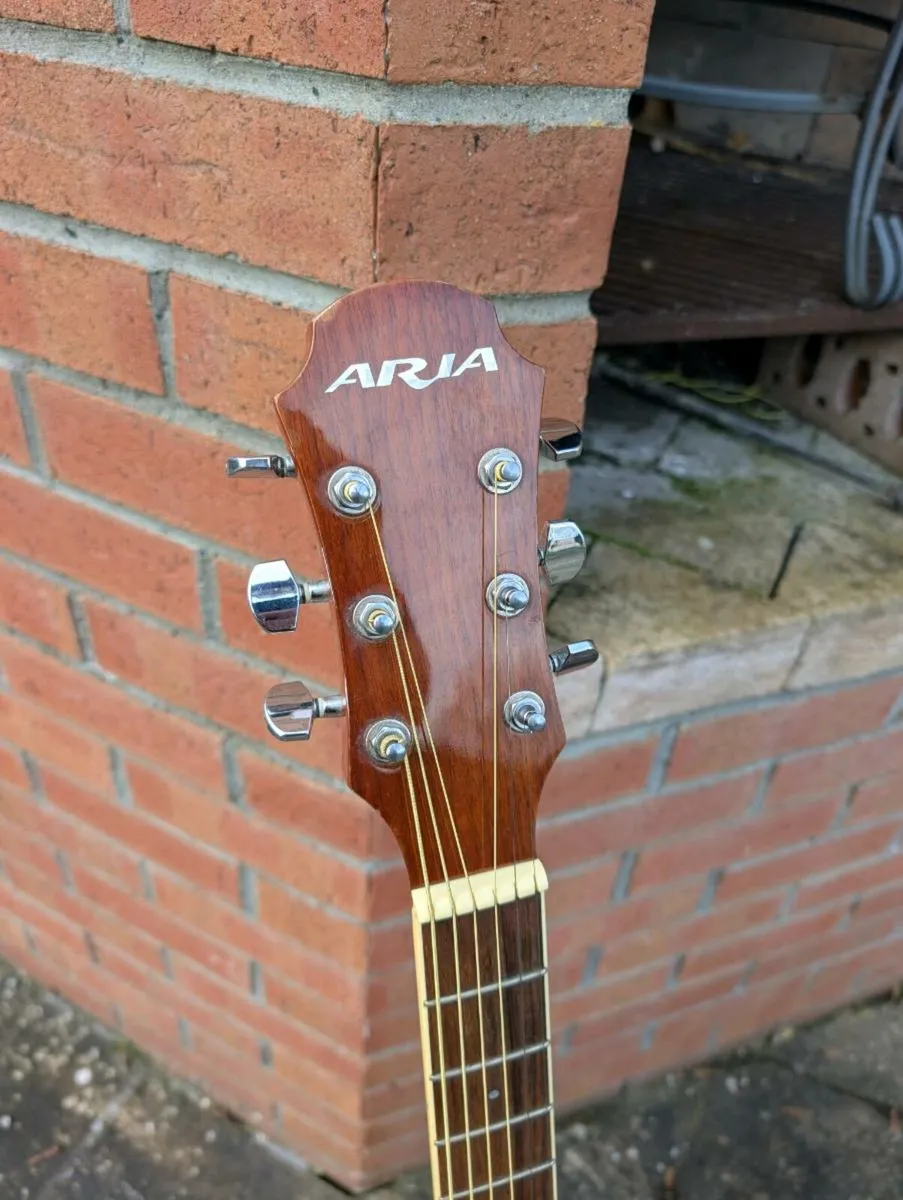 Aria AF-20 3/4 size Acoustic Guitar - Image 3