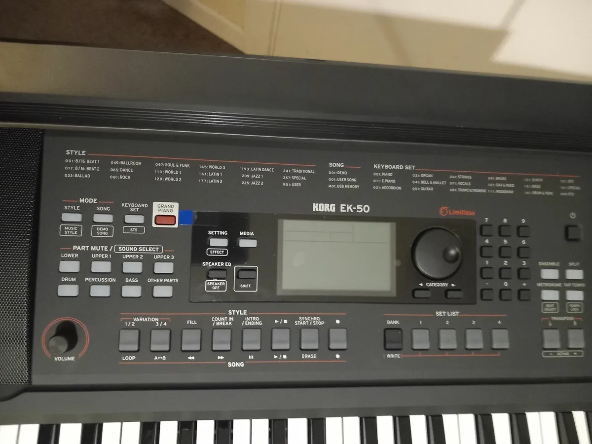 Korg -EK-50 LIMITLESS  PIANO KEYBOARD - Image 1