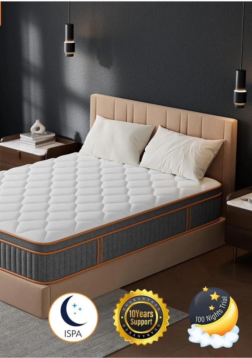 Double Mattresses 10.6Inch Hybrid Mattress Double - Image 4