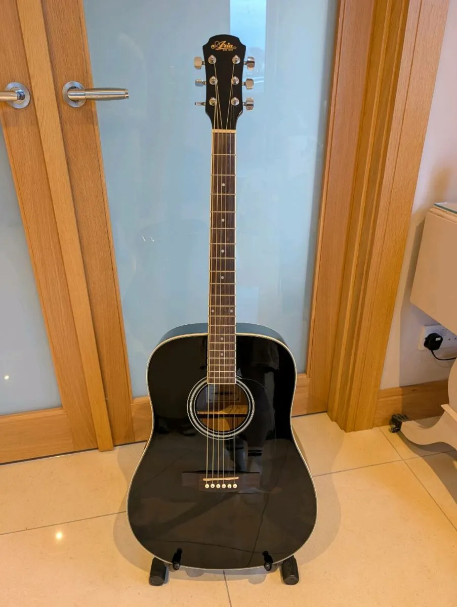 Aria AD-18BK Acoustic Guitar - Image 1