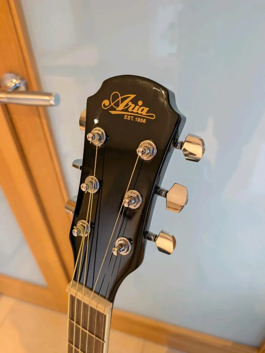 Aria AD-18BK Acoustic Guitar - Image 3