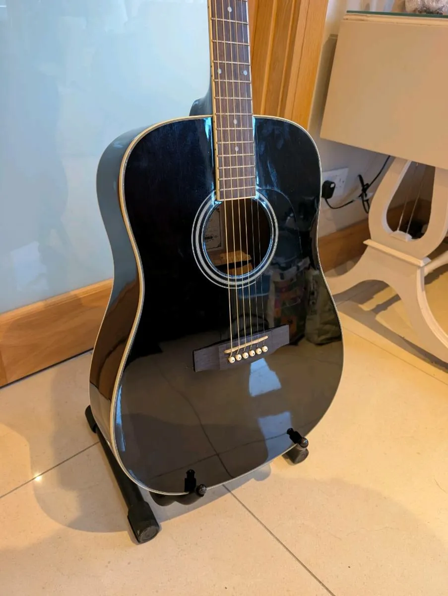 Aria AD-18BK Acoustic Guitar - Image 4