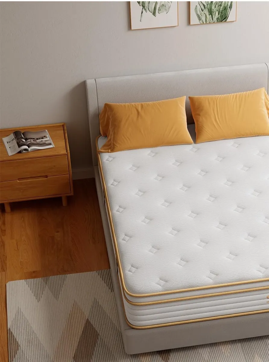 Double Mattress 10.6 Inch Memory Foam Hybrid Mediu - Image 3