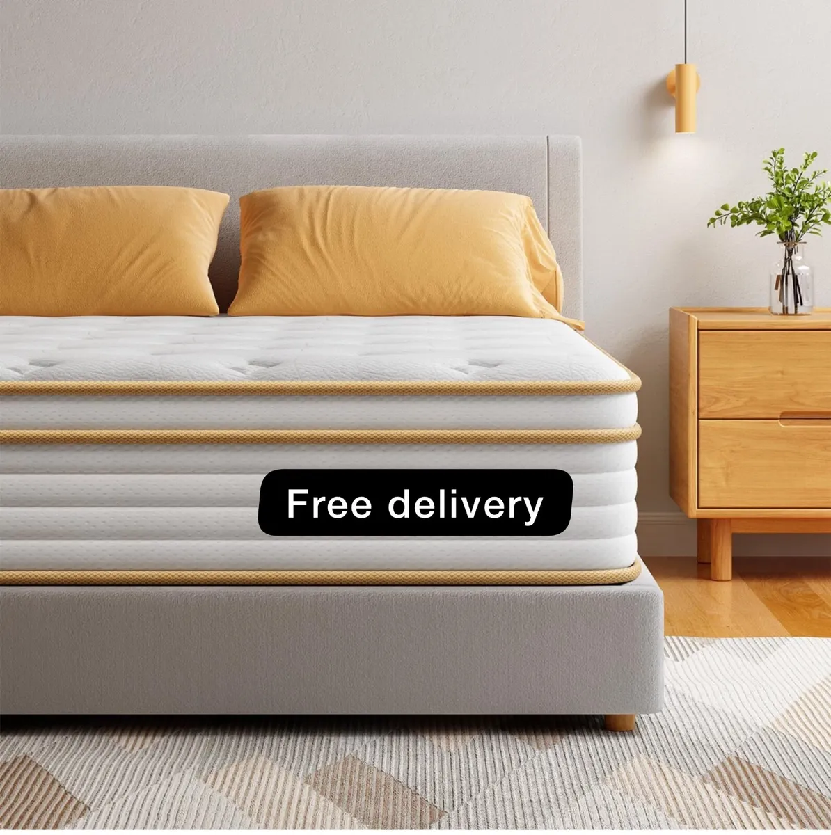 Single Mattress, Orthopedic Memory Foam Hybrid Mat - Image 1