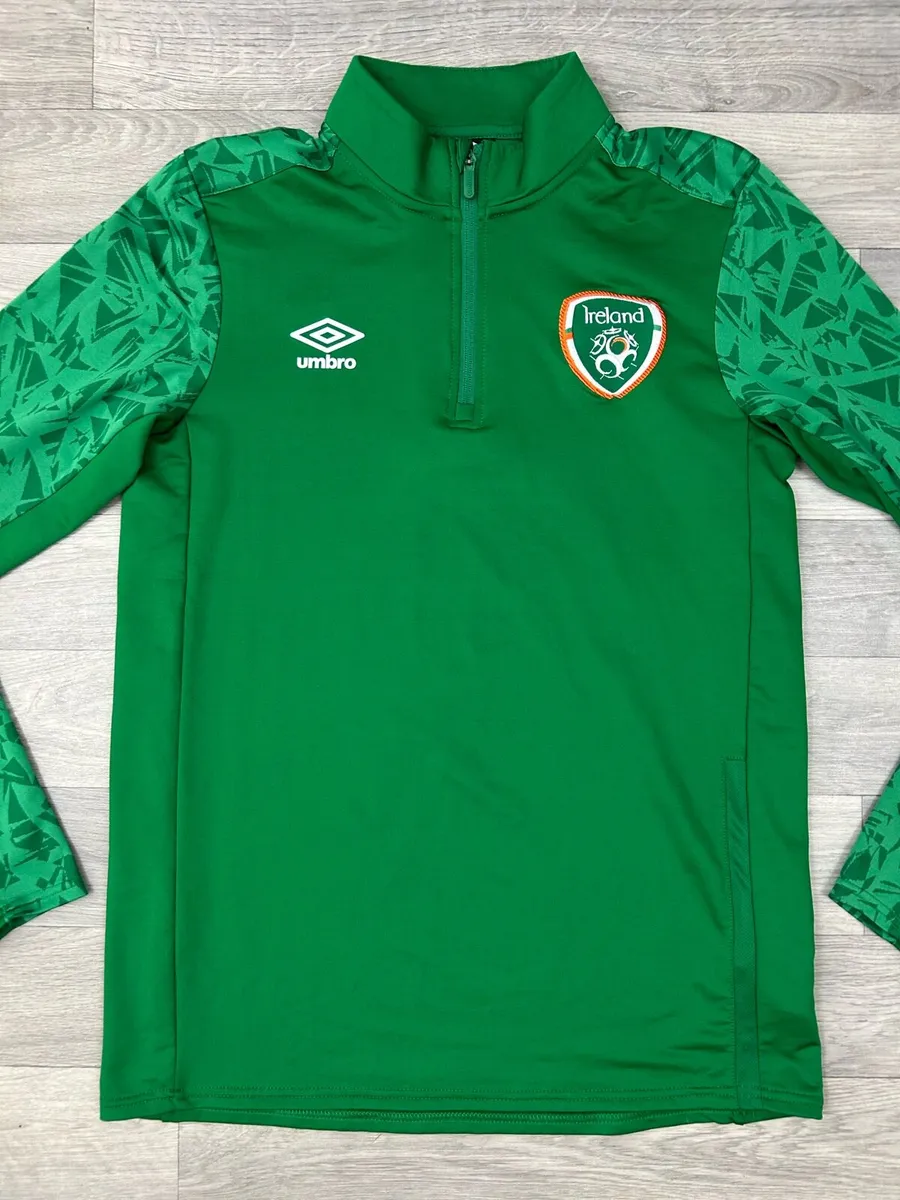 Umbro Ireland Football Half Zip Jumper Top Mens M - Image 2