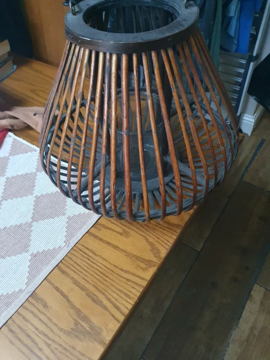 Wicker candle holder - Image 2