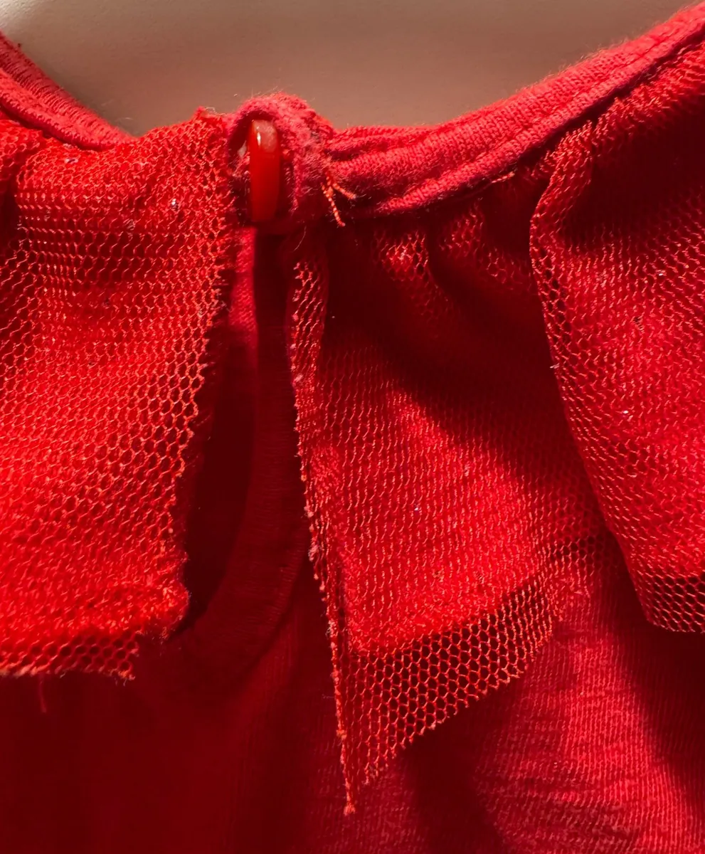 Girls Red long Sleeved Tshirt - Image 4