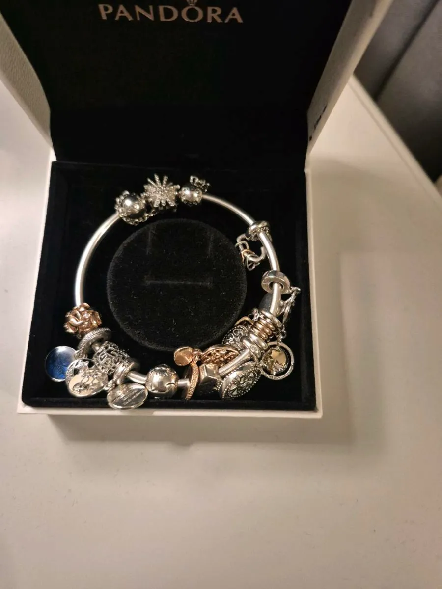 Pandora Braclet with charms - Image 1