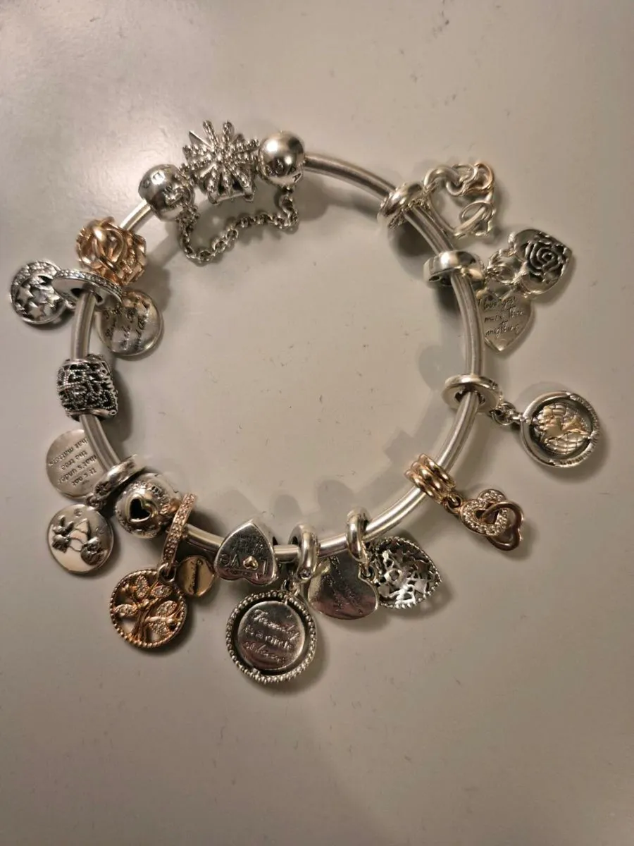 Pandora Braclet with charms - Image 2