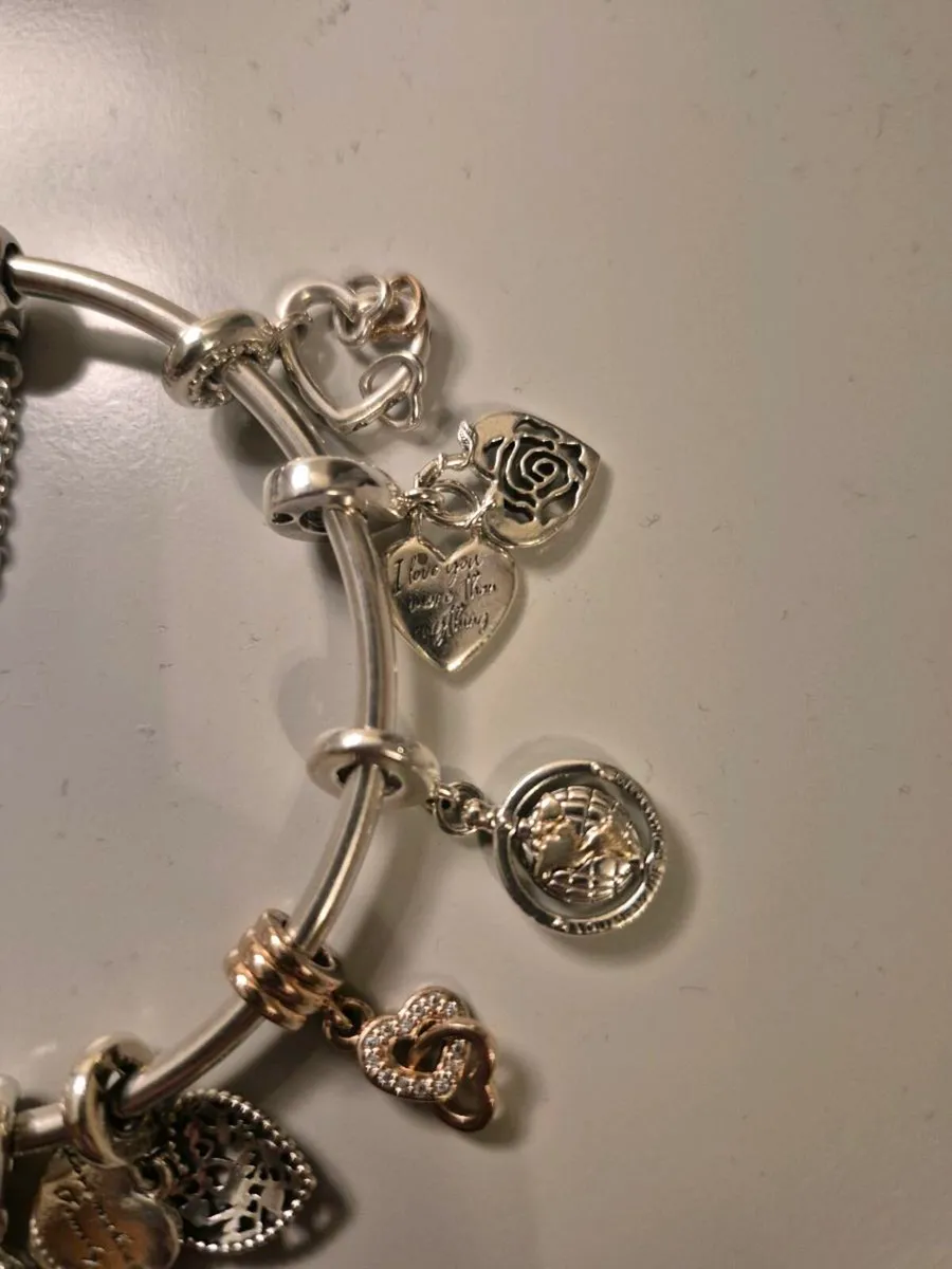 Pandora Braclet with charms - Image 3