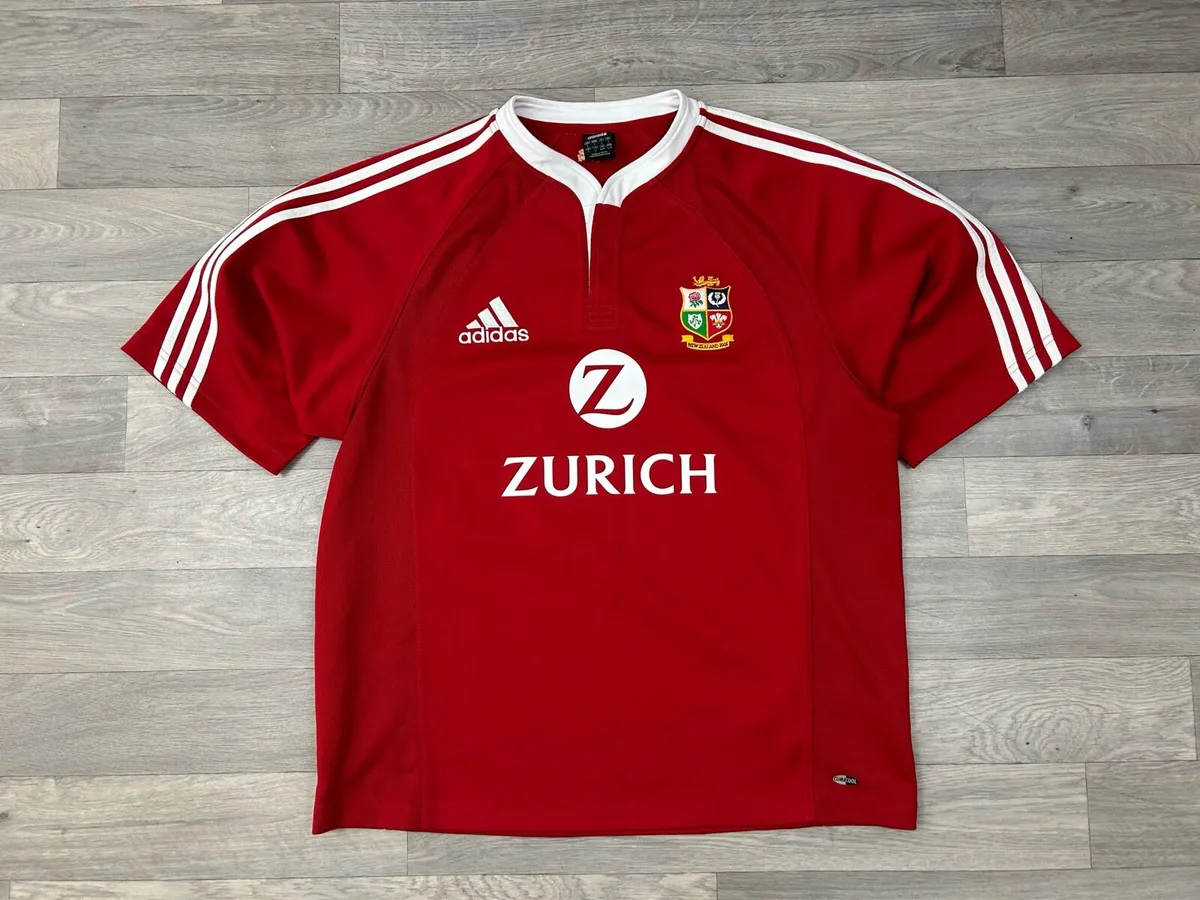 Vintage 2005 Adidas Irish Lions Rugby Jersey Shirt - Image 1