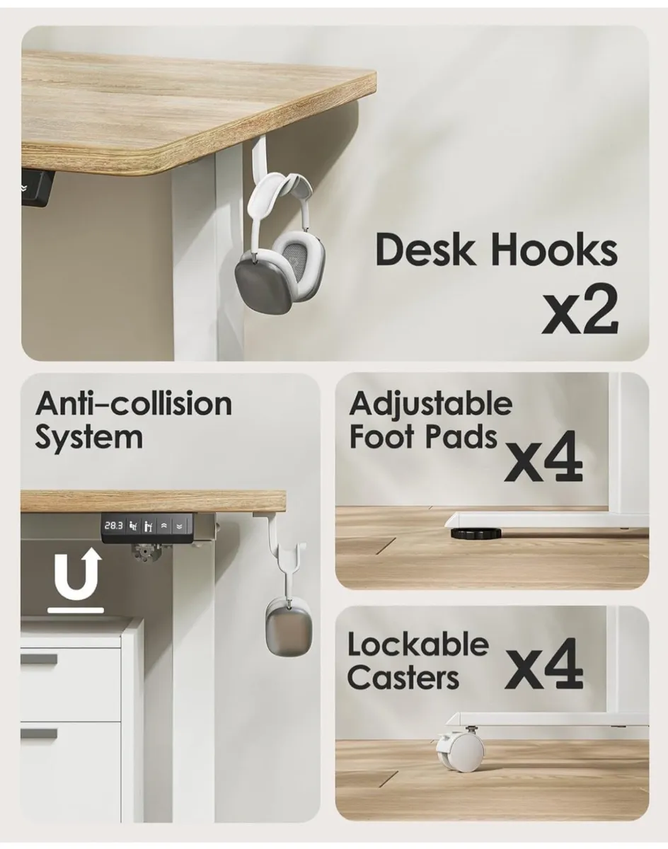 Height Adjustable Electric Standing Desk  140x60 c - Image 1
