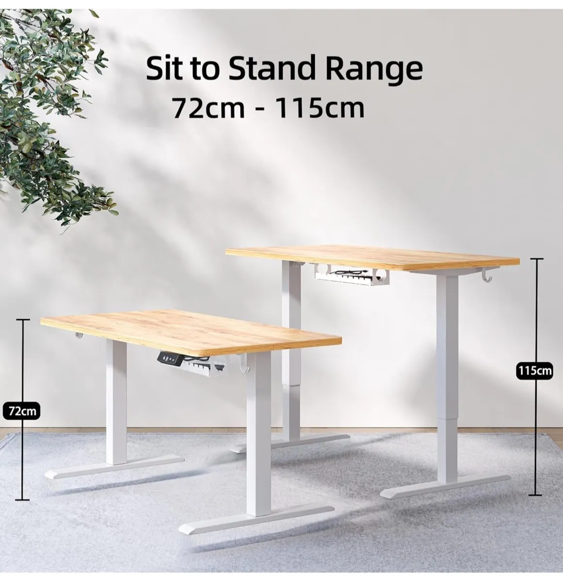 Height Adjustable Electric Standing Desk  140x60 c - Image 3