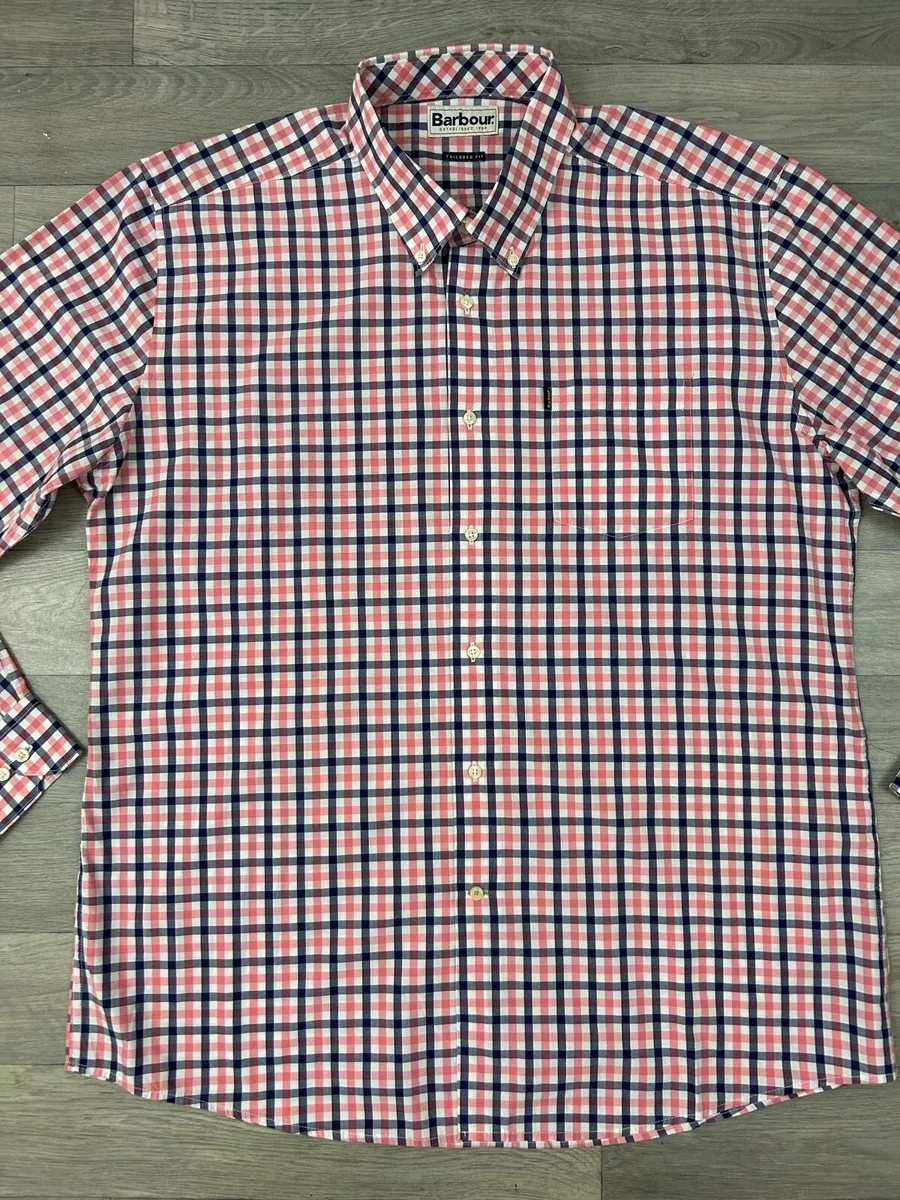 Barbour Button Down Check Shirt Mens XXL - Image 2