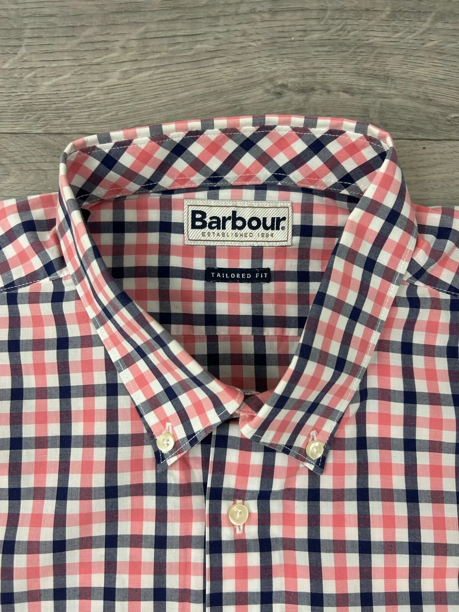 Barbour Button Down Check Shirt Mens XXL - Image 4