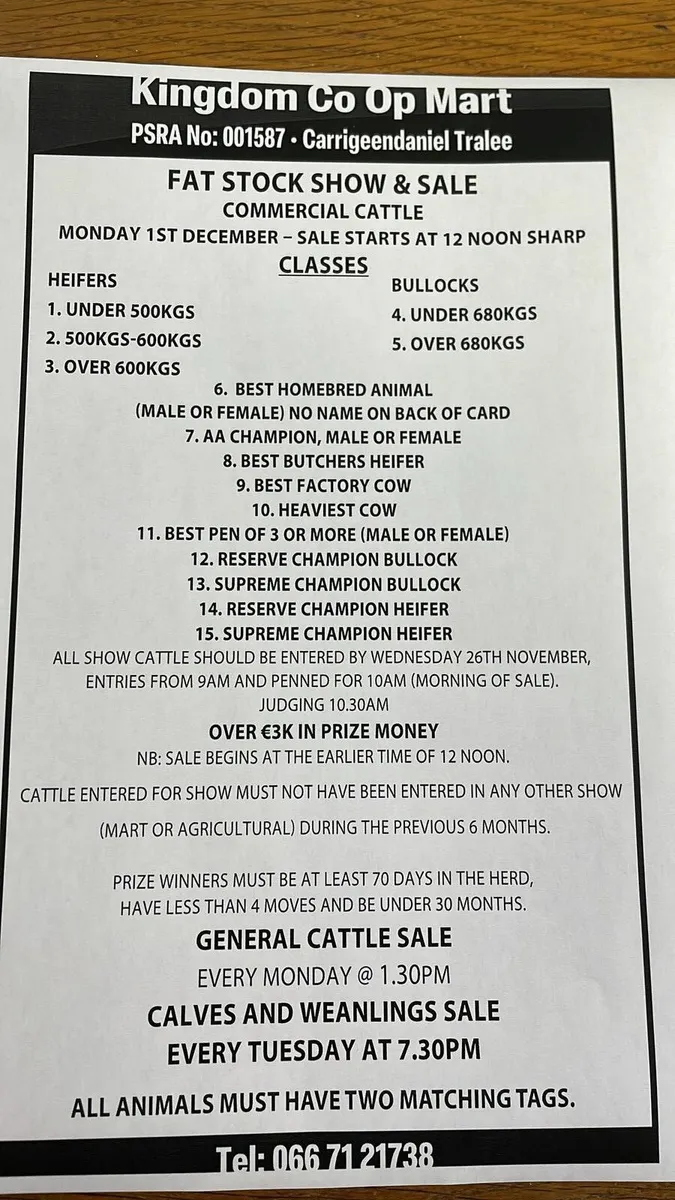 Show and sale 1st December - Image 2