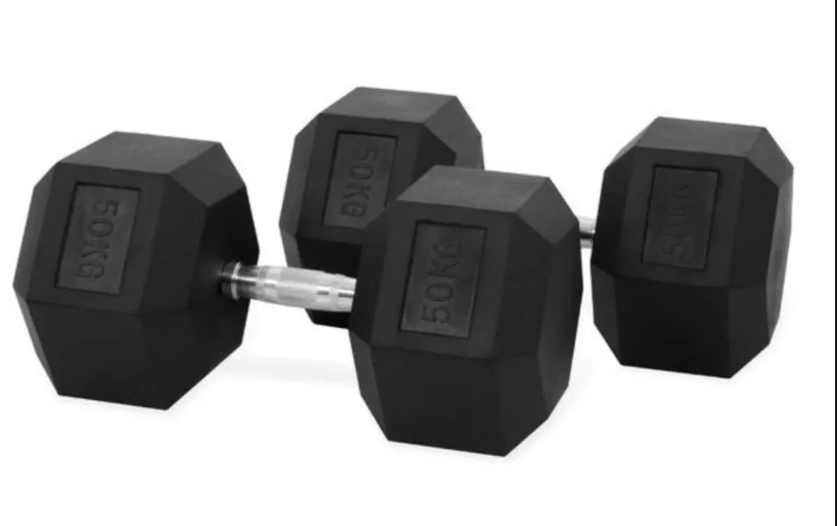 Hex Dumbbells 2 x 50kg (new in box)