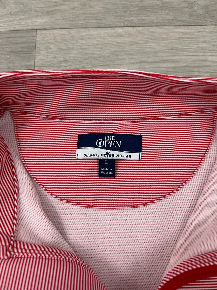 The Open  Peter Millar Half Zip Golf Jumper Mens L - Image 4