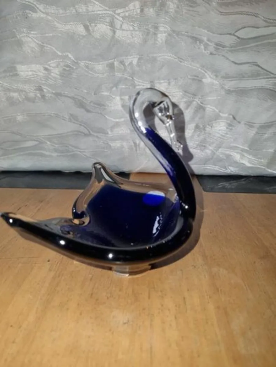 Murano glass swan plate - Image 2