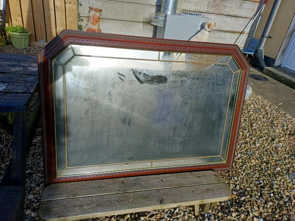 Vintage Leaded Mirror - Image 3