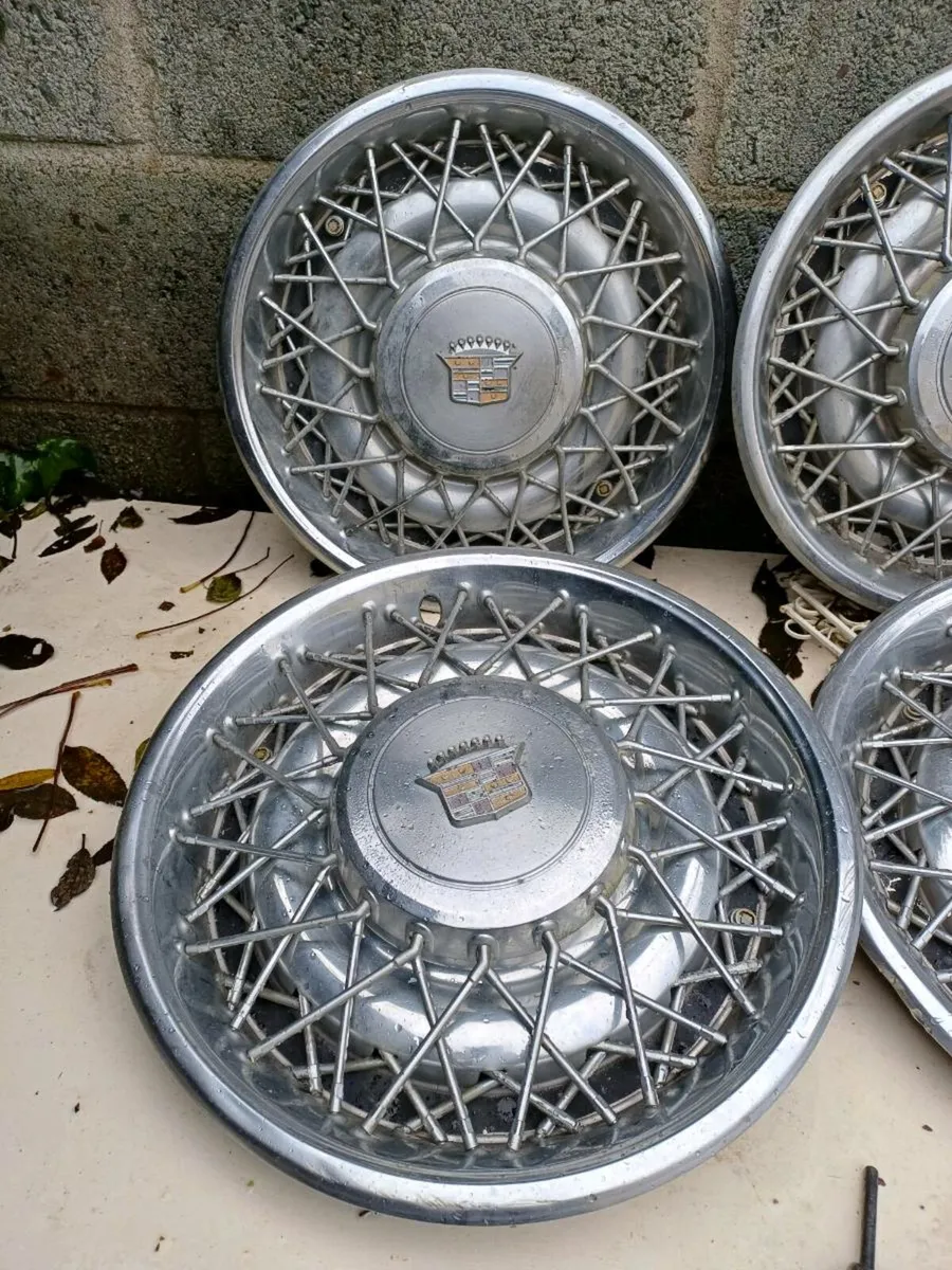 1970s Cadilac Wheel Caps - Image 2