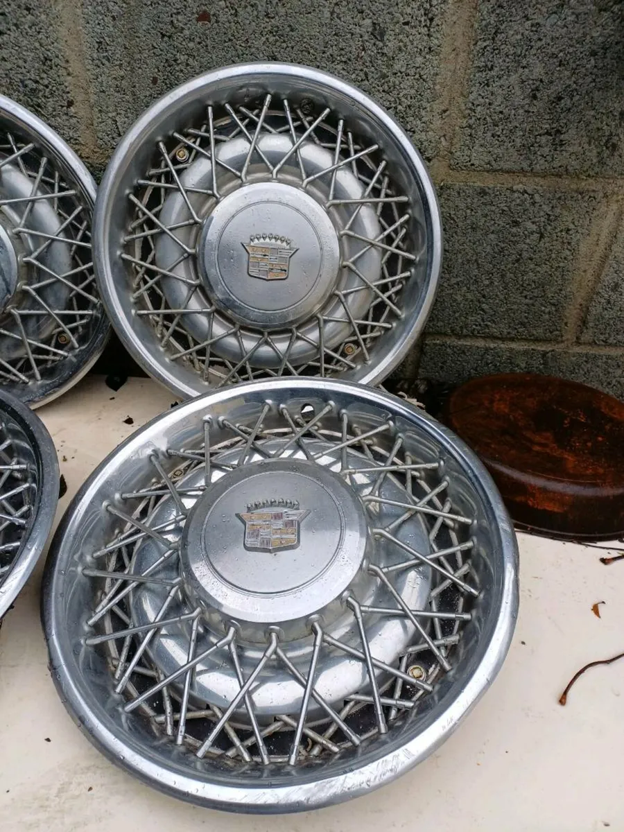 1970s Cadilac Wheel Caps - Image 3
