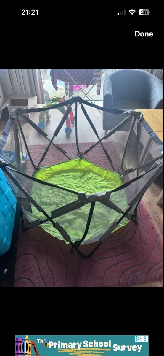 Infant pop & play portable play pen - Image 1