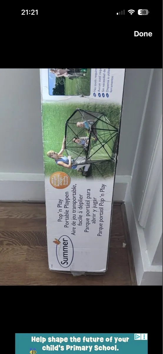 Infant pop & play portable play pen - Image 2