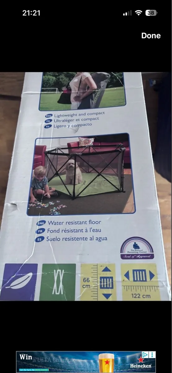 Infant pop & play portable play pen - Image 4