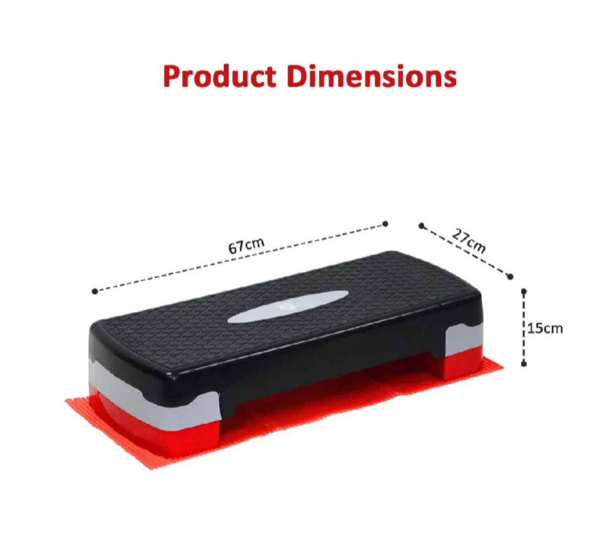 NEW Yoga Gym Stepper & Mat Adjustable Step - Image 3