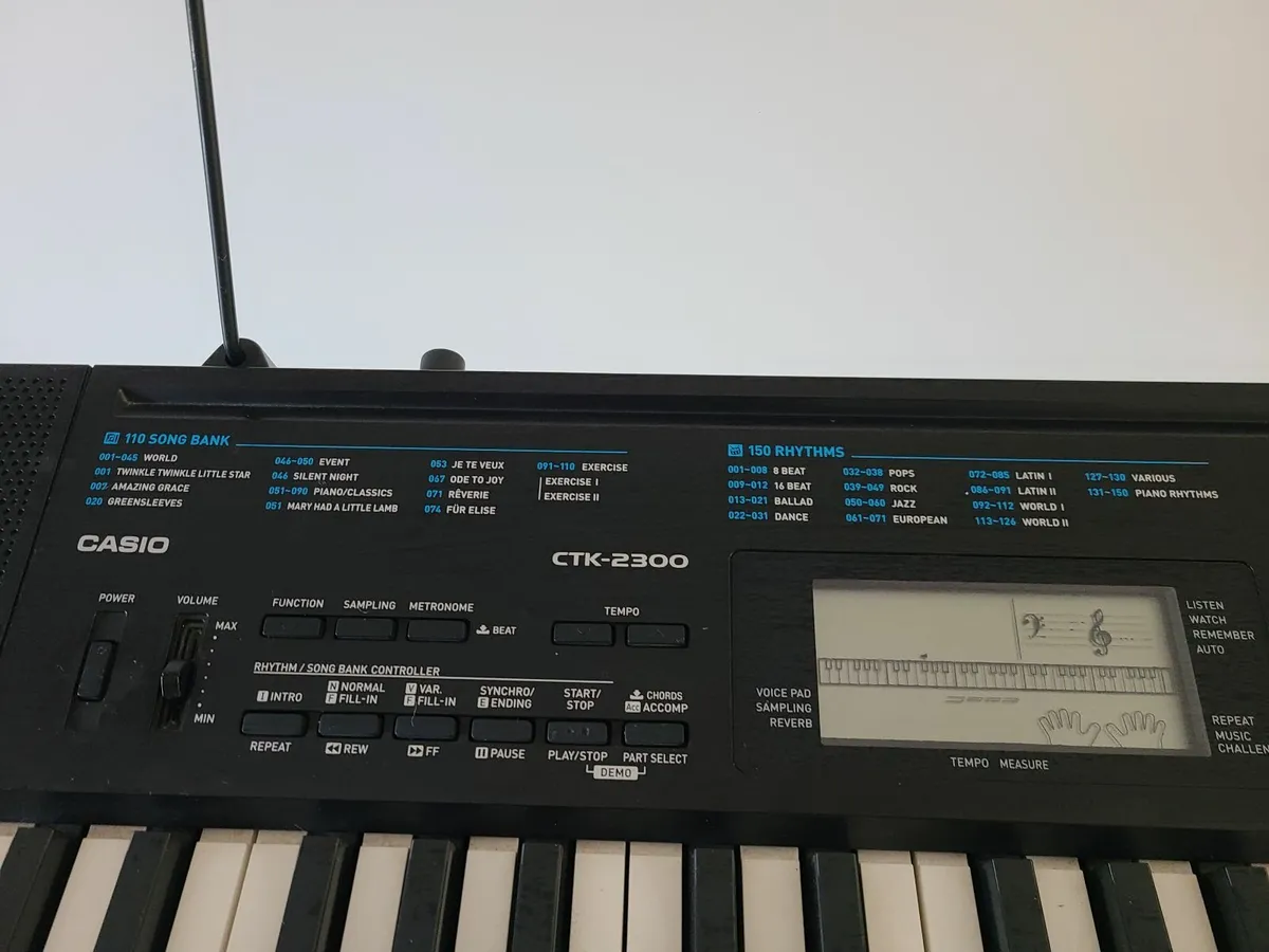 Casio key boards CTK -2300 with stand - Image 2