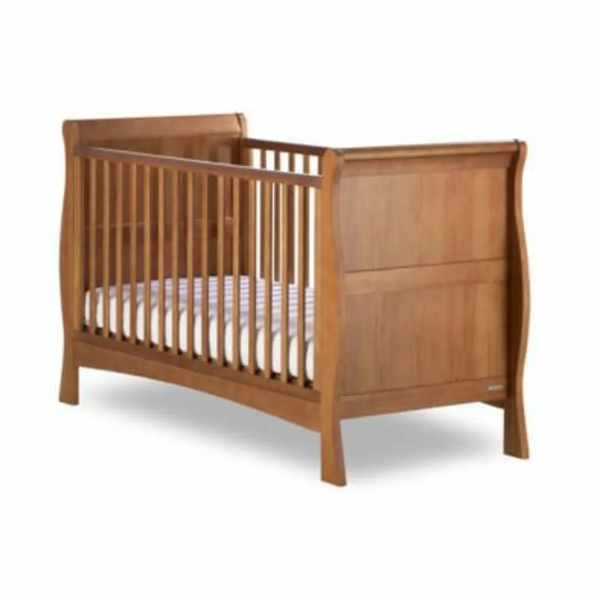 Izziwotnot bail sleigh cot bed with storage drawer - Image 2