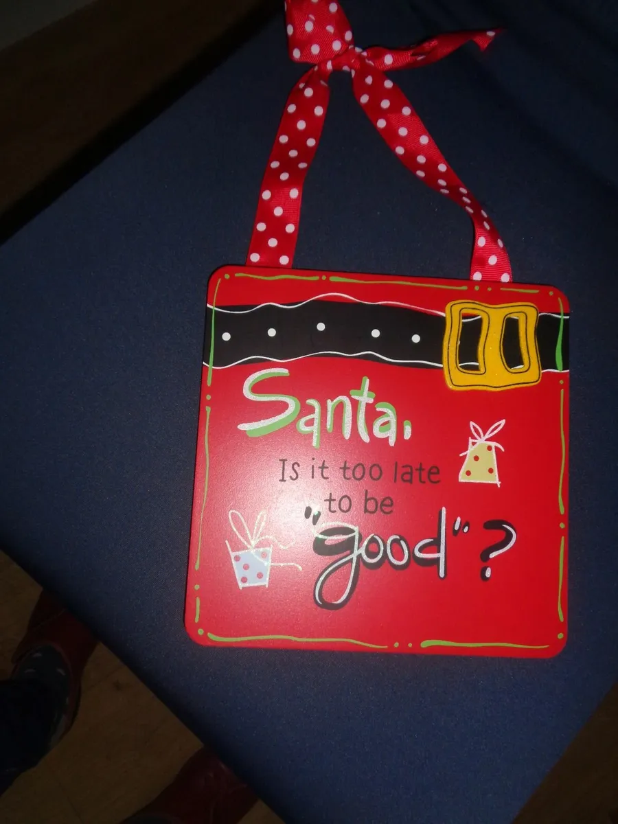 Christmas Plaque for Sale - Image 1