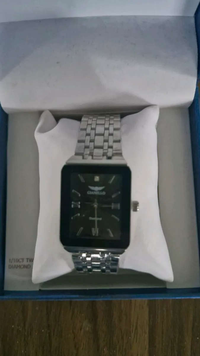 Gianello Men's Genuine Diamond Dial Watch - Image 3