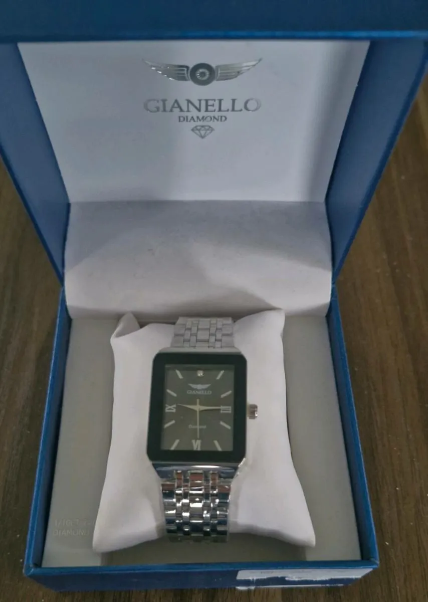 Gianello Men's Genuine Diamond Dial Watch - Image 1