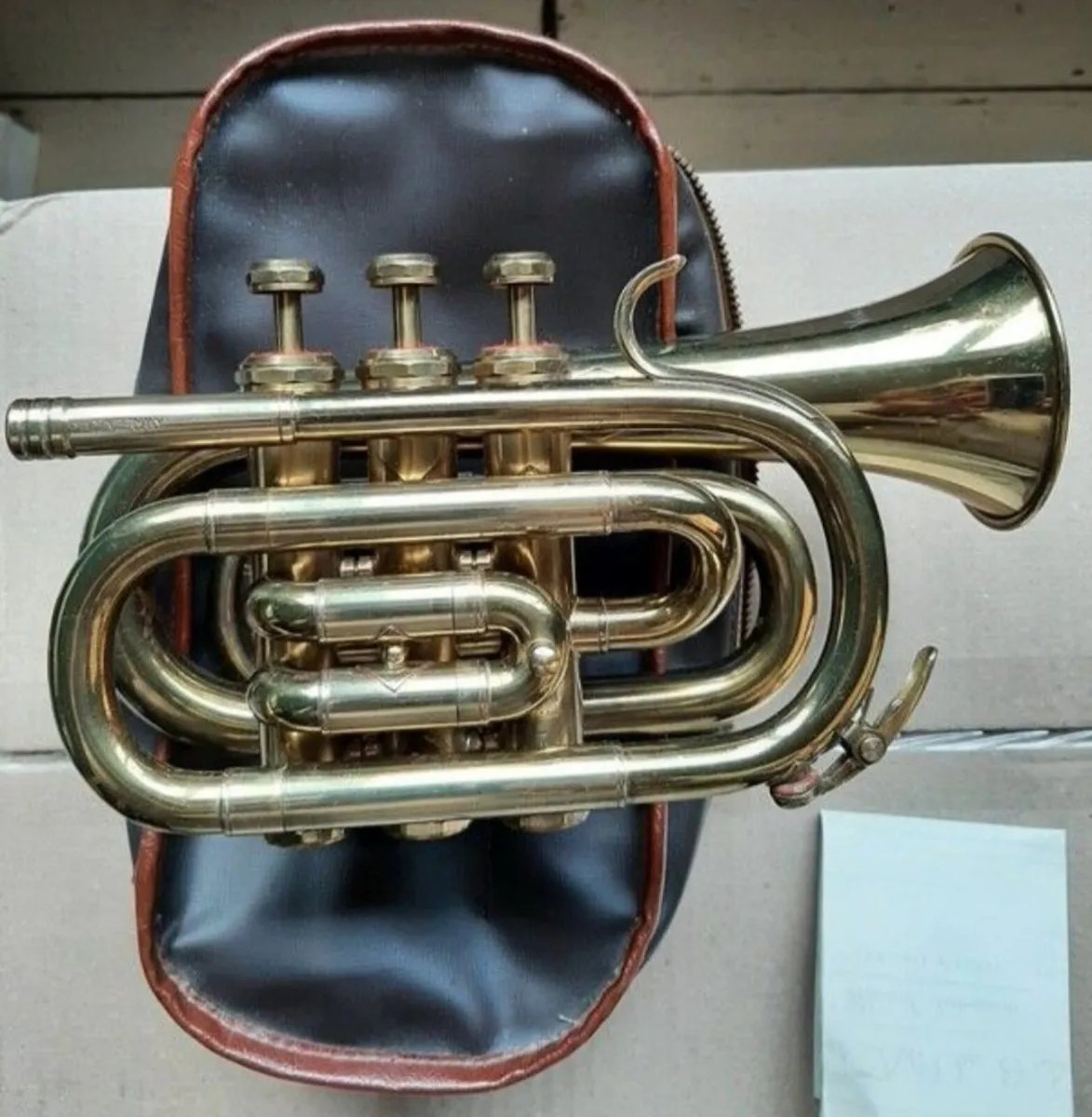 Vintage Kuhnl and Hoyer Pocket Cornet - made in G - Image 4