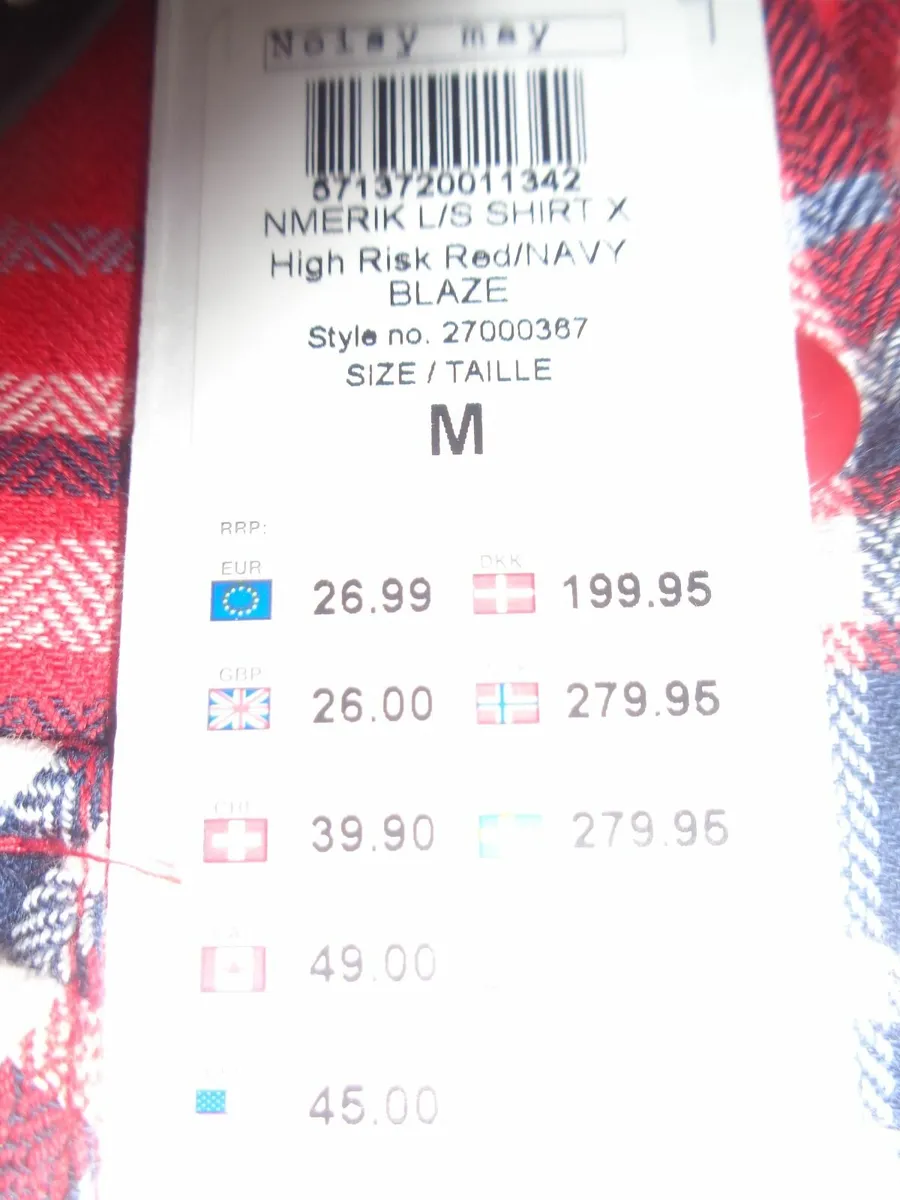 Noisy May Womans Check Shirt for Sale - Image 2