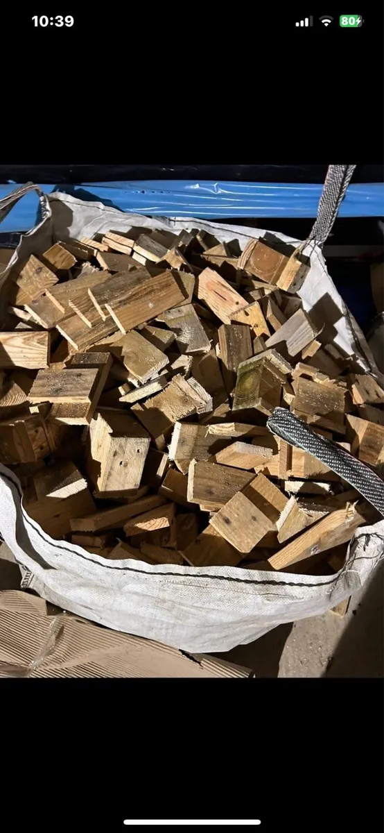 Bags of pallet timber