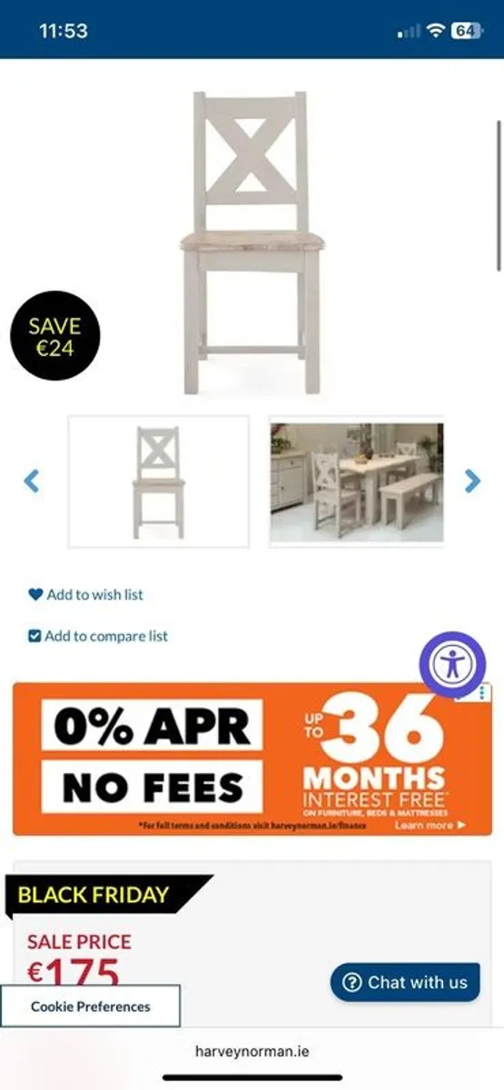 Oak Table and chairs - Image 3