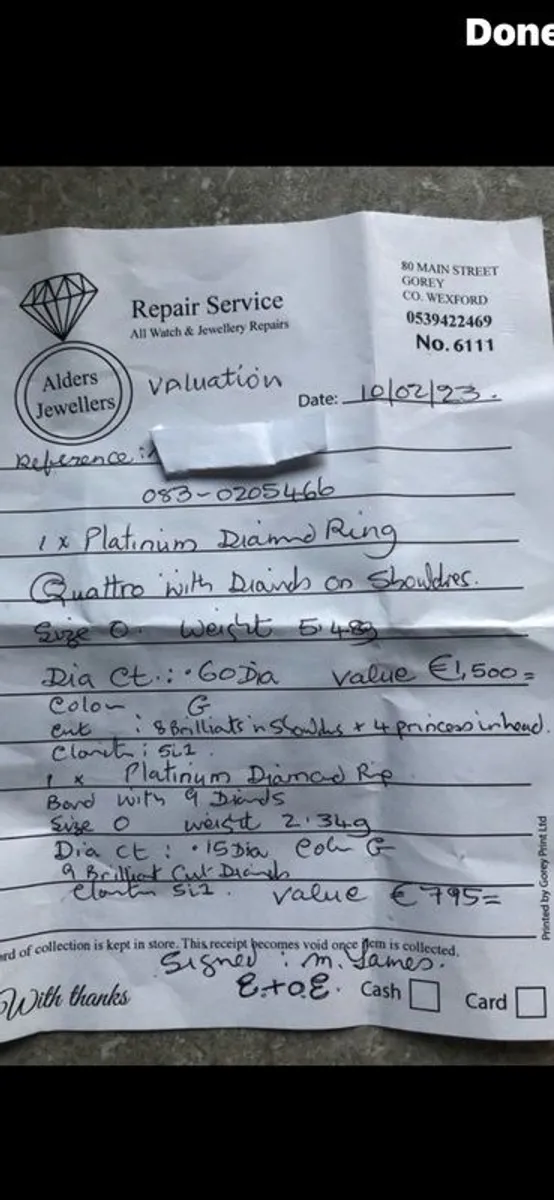 Engagment ring and wedding band - Image 4